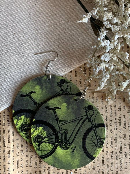 Boucles oreilles vélo Comme un ange