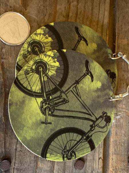 Boucles oreilles vélo Comme un ange