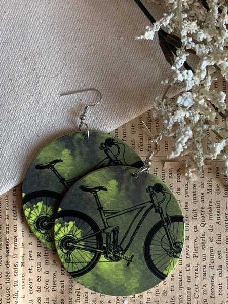 Boucles oreilles vélo Comme un ange