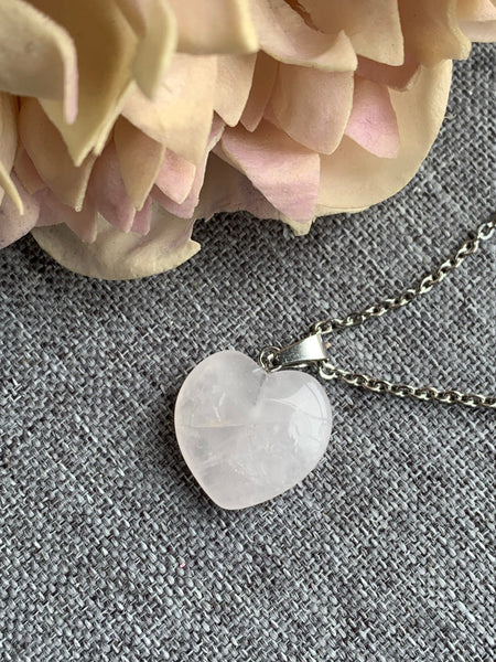 Collier breloque coeur alliage de métaux argent Comme un ange