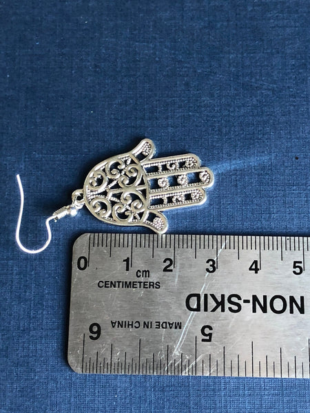 Boucles d’oreilles protection d’hamsa Comme un ange