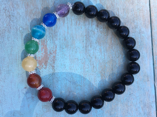 Ça va bien Aller bracelet chakra, Bracelet d'énergie, bracelet de yoga, bracelet de méditation, Bracelet en pierre, cadeau pour elle,chakra Comme un ange