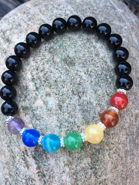 Ça va bien Aller bracelet chakra, Bracelet d'énergie, bracelet de yoga, bracelet de méditation, Bracelet en pierre, cadeau pour elle,chakra Comme un ange