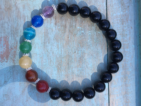 Ça va bien Aller bracelet chakra, Bracelet d'énergie, bracelet de yoga, bracelet de méditation, Bracelet en pierre, cadeau pour elle,chakra Comme un ange