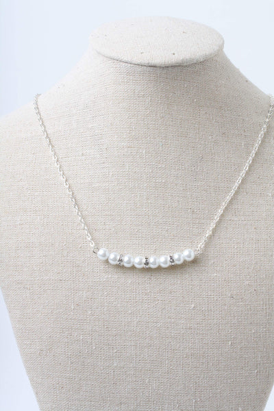 Collier perles, pearl necklace, braidemaid, mariage, cadeau pour elle, bff, collier chic Comme un ange