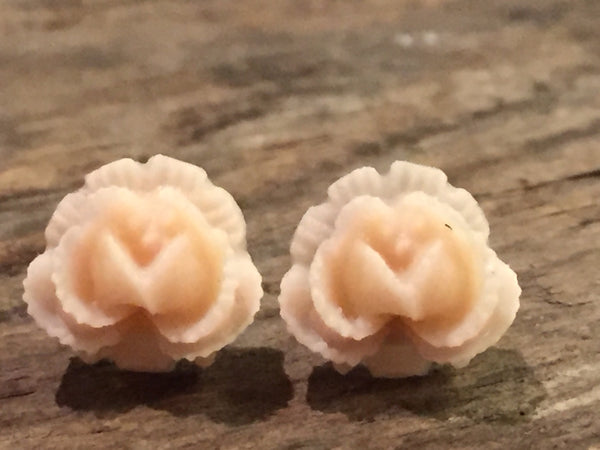 Earrings flower, flower earrings, earrings flowers, rose studs, gift for her, bridemaids gift, stud , rose earrings, boho romantic stud Comme un ange