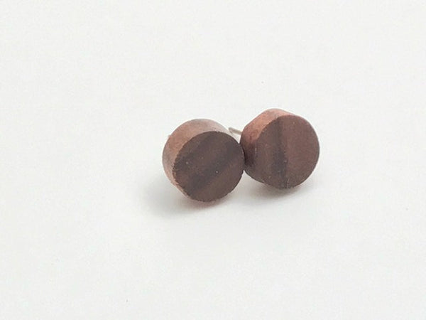 boucles d oreilles,Stud Earrings, Wood Earrings, Stud Earrings, Wood Stud Earrings, Men’s Earrings, Earring for men, Comme un ange