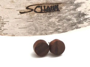 boucles d oreilles,Stud Earrings, Wood Earrings, Stud Earrings, Wood Stud Earrings, Men’s Earrings, Earring for men, Comme un ange