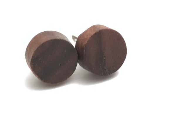 boucles d oreilles,Stud Earrings, Wood Earrings, Stud Earrings, Wood Stud Earrings, Men’s Earrings, Earring for men, Comme un ange