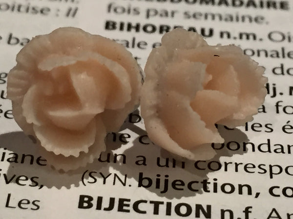 Earrings flower, flower earrings, earrings flowers, rose studs, gift for her, bridemaids gift, stud , rose earrings, boho romantic stud Comme un ange