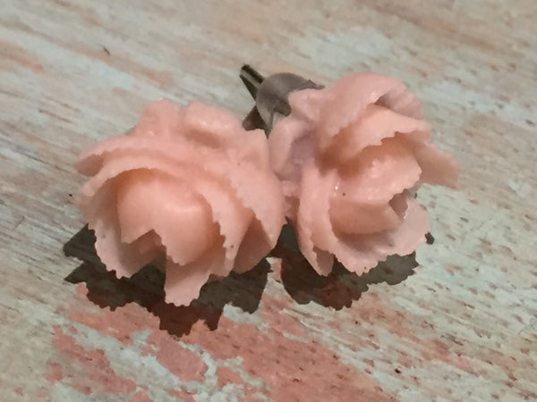 Earrings flower, flower earrings, earrings flowers, rose studs, gift for her, bridemaids gift, stud , rose earrings, boho romantic stud Comme un ange