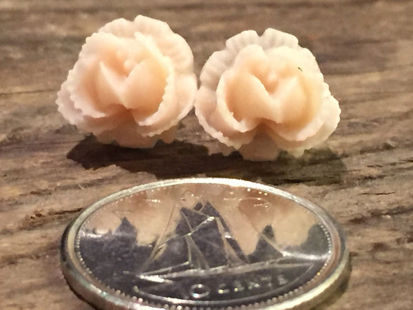 Earrings flower, flower earrings, earrings flowers, rose studs, gift for her, bridemaids gift, stud , rose earrings, boho romantic stud Comme un ange