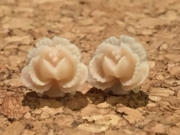 Earrings flower, flower earrings, earrings flowers, rose studs, gift for her, bridemaids gift, stud , rose earrings, boho romantic stud Comme un ange