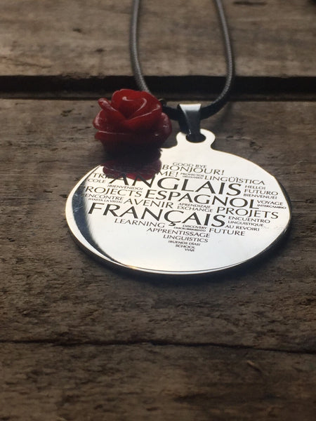 Collier linguistique Des Rives Comme un ange