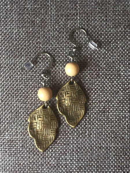 Boucles d'oreilles feuilles Comme un ange