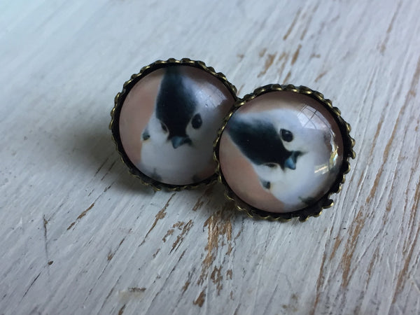 Bird gold silver rose gold color bird stud earrings bird stud earrings, bird earrings, stud earrings, bird jewelry Comme un ange