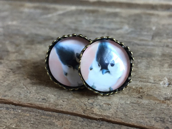 Bird gold silver rose gold color bird stud earrings bird stud earrings, bird earrings, stud earrings, bird jewelry Comme un ange