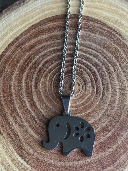 Collier éléphant Bijoux éléphant Collier animal totem Symbole éléphant Collier sagesse éléphant Comme un ange
