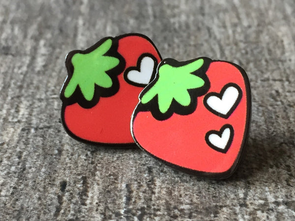 Boucles d'oreilles Fraise, fruit earrings, strawberry earring Comme un ange