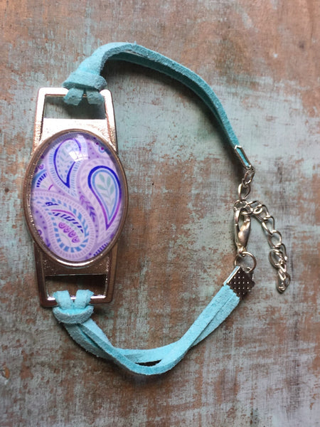Bracelet aqua resine Comme un ange