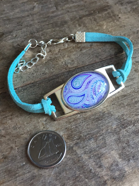 Bracelet aqua resine Comme un ange