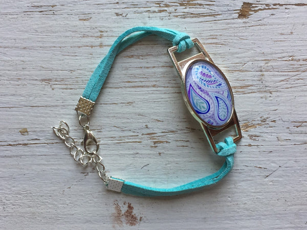 Bracelet aqua resine Comme un ange