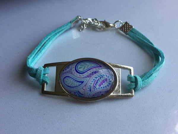 Bracelet aqua resine Comme un ange