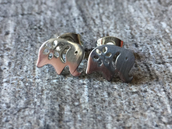 boucles oreille Elephant stainless Comme un ange