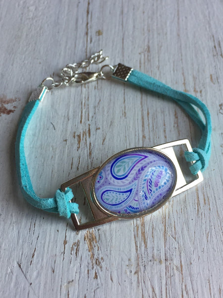 Bracelet aqua resine Comme un ange