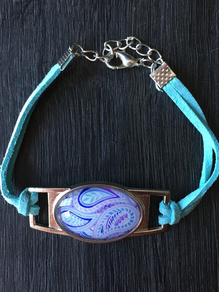 Bracelet aqua resine Comme un ange