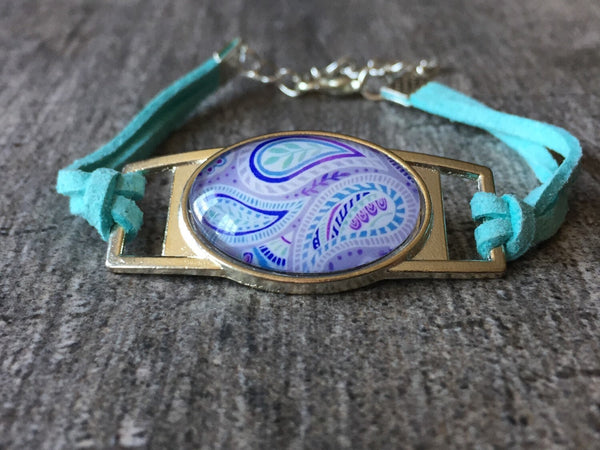 Bracelet aqua resine Comme un ange