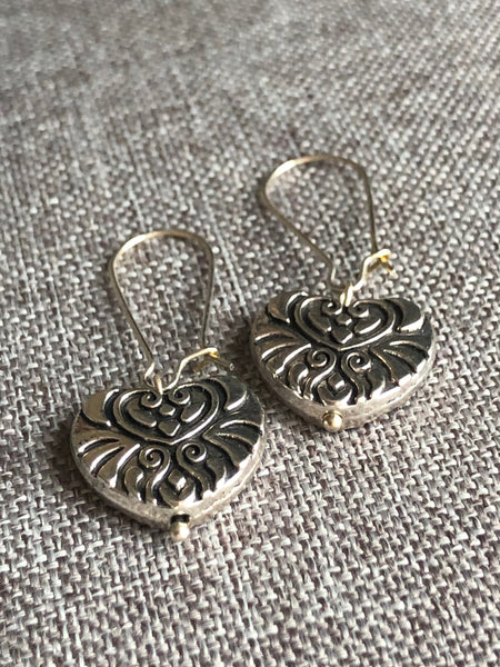 Heart earrings boucles oreilles coeur Comme un ange