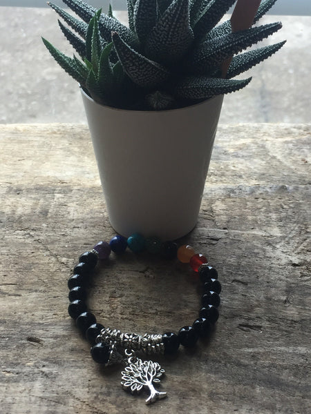 Bracelet arbre de vie chakras Comme un ange