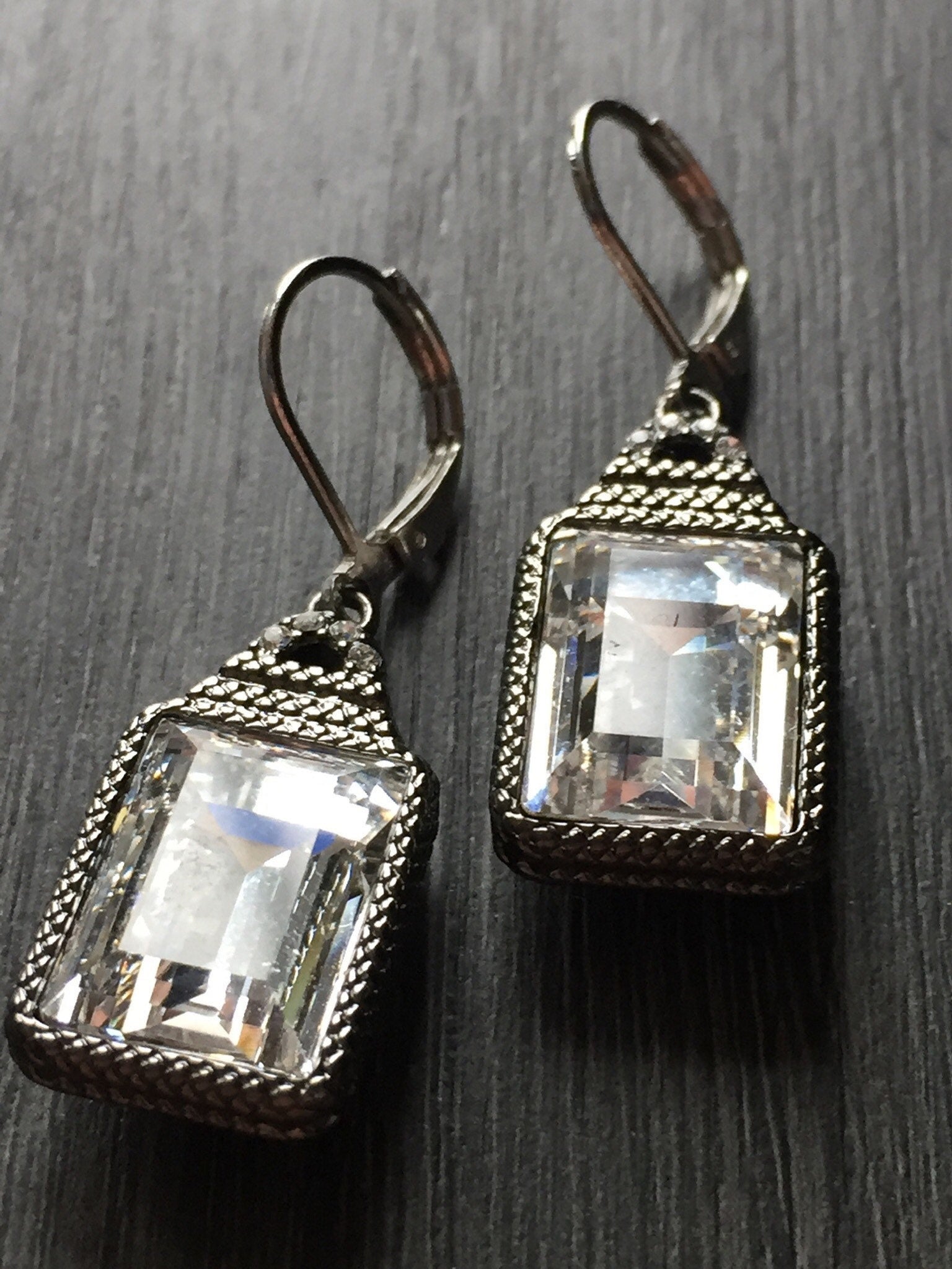 Chic zircon Earrings style  cristal boucles d’oreilles Crystal Comme un ange