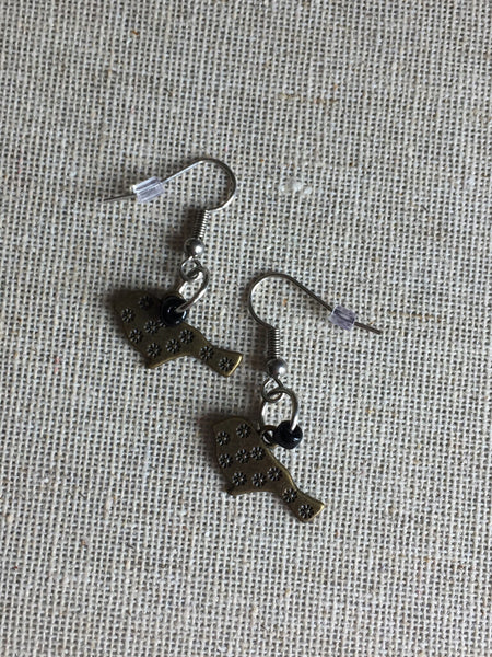 Laiton bronze Oiseaux Earrings bird Comme un ange