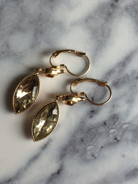 Boucles oreilles cristal champagne chic Earrings Comme un ange