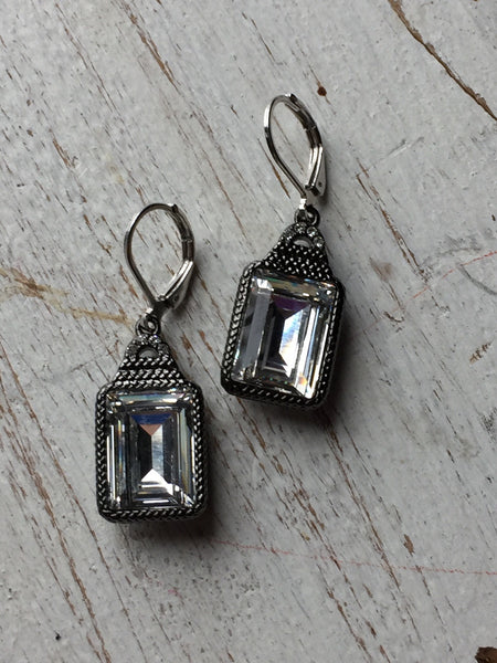 Chic zircon Earrings style  cristal boucles d’oreilles Crystal Comme un ange