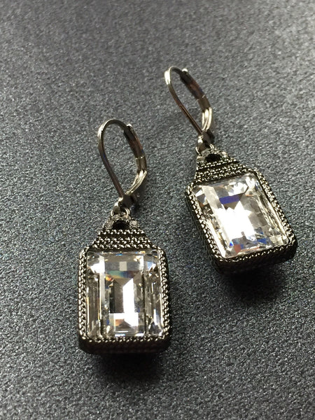 Chic zircon Earrings style  cristal boucles d’oreilles Crystal Comme un ange