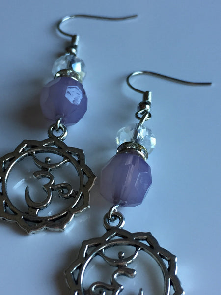 OM Earring boucles d’oreilles zen yoga OM chakras Comme un ange