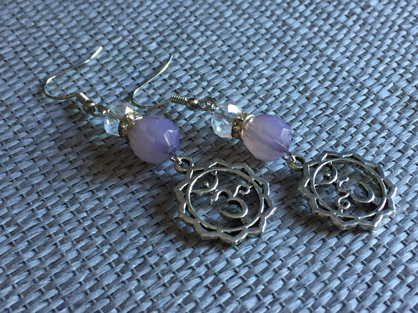 OM Earring boucles d’oreilles zen yoga OM chakras Comme un ange
