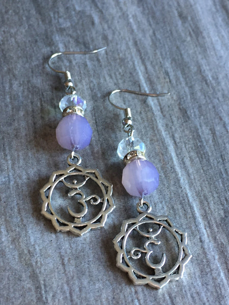 OM Earring boucles d’oreilles zen yoga OM chakras Comme un ange