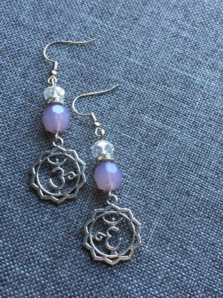 OM Earring boucles d’oreilles zen yoga OM chakras Comme un ange