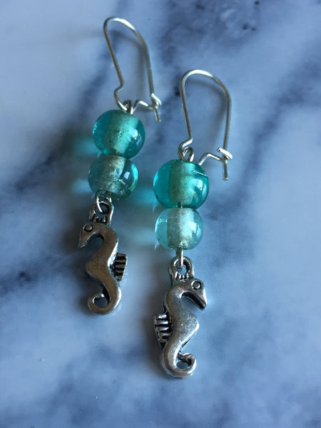 Boucles oreilles hippocampe Earrings Comme un ange