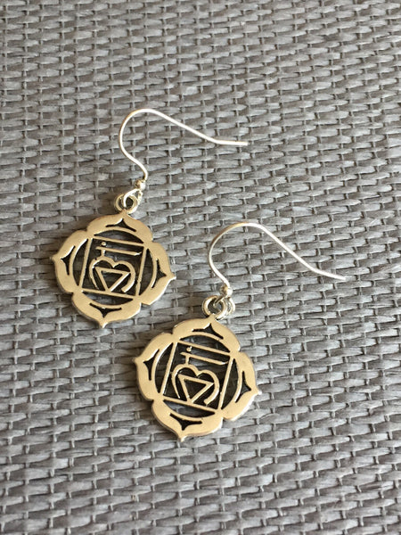 Boucles d’oreilles breloque coeur heart earrings Comme un ange