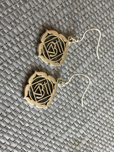 Boucles d’oreilles breloque coeur heart earrings Comme un ange