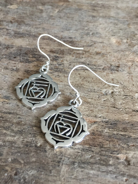 Boucles d’oreilles breloque coeur heart earrings Comme un ange