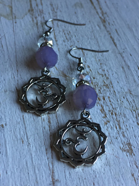 OM Earring boucles d’oreilles zen yoga OM chakras Comme un ange