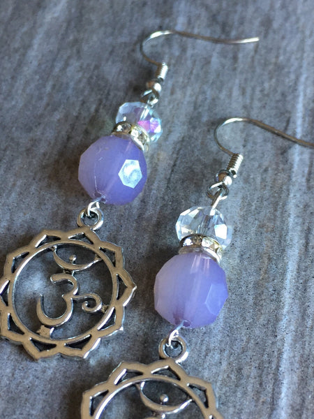 OM Earring boucles d’oreilles zen yoga OM chakras Comme un ange