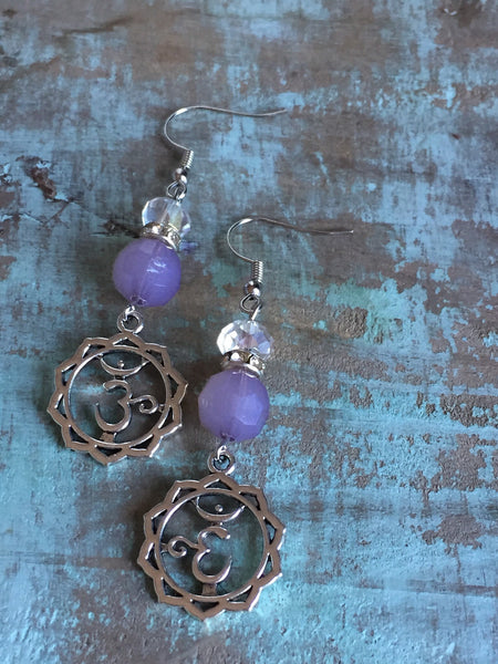 OM Earring boucles d’oreilles zen yoga OM chakras Comme un ange