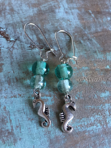 Boucles oreilles hippocampe Earrings Comme un ange